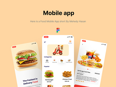 Food Mobile Apps UI Design