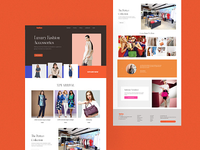 Fashion Landing Page UI Design