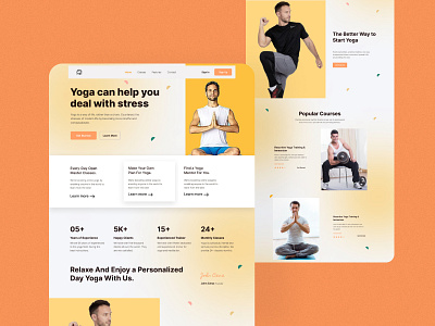 Yoga Landing Page UI Design