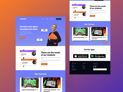 On Line Game UI Design app app design applications design game game design landing page ui ui design ux visual design web design