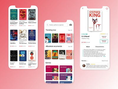 Book Store App app design ui