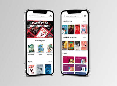 Book Store App concept app design ui