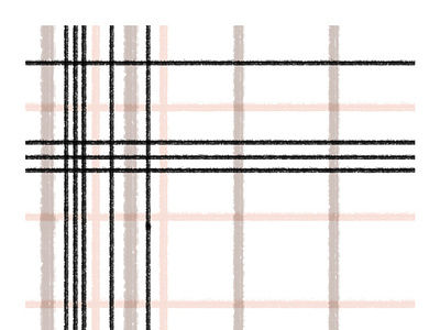 Distaff art print brush strokes gray grey mauve pattern pink plaid stripes tartan