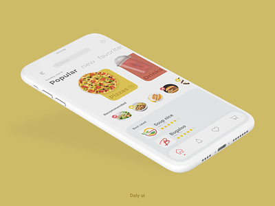 Daly Ui - app food app branding design flat illustration minimal typography ui ux website