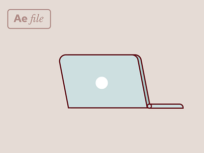 Laptop - Study Project, free file aftereffects animation flat free template laptop minimal