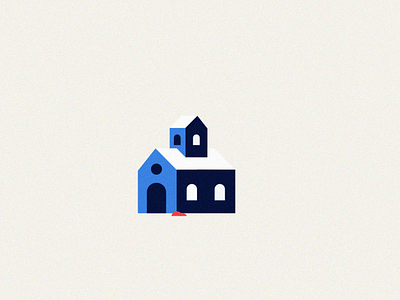 House | Fake 3d after effects animated gif animation design fake3d flat house illustration minimal