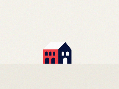 House | Fake3d after effects animated gif animation design fake3d flat illustration vector