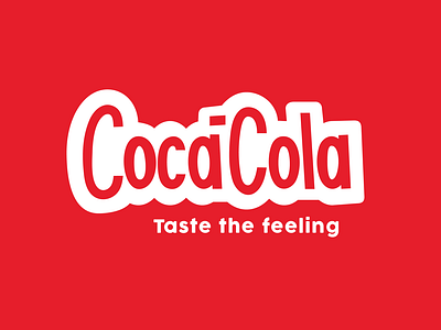 Playful Coca Cola logo redesign