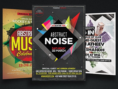 Night Club Party Flyer Template Bundle Vol - 06