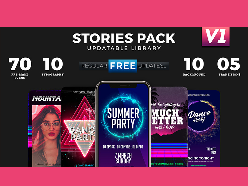 Instagram Stories Library V1 By Pixel Brain On Dribbble