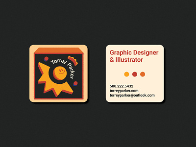 My First Personal Business Card branding business card digital art graphic design identity illustration