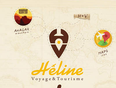 travel agency logo branding design illustration illustrator logo photoshop