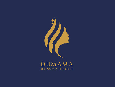 OUMAMA BEAUTY SALON branding graphic design logo