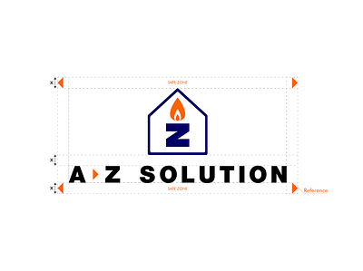 AZ SOLUTION HEATING SERVICES branding graphic design logo