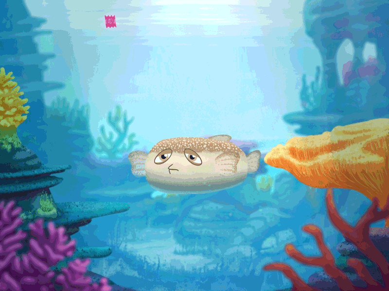 1st shot animation cartoon character fish invitation ocean thanks