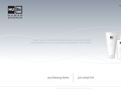 Human Sciense - background for a single page background branding design illustration mockup ui ux vector website