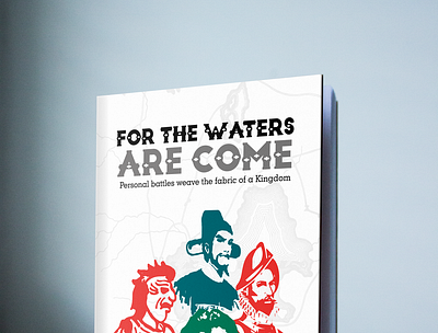 For the waters are come . Cover Book design graphic design illustration vector