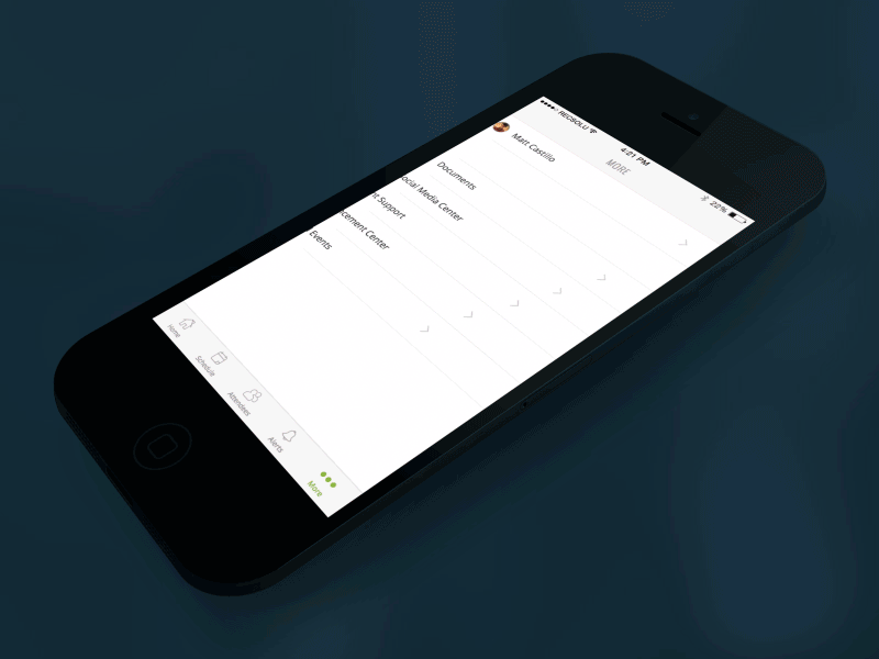 Hello App Profile Animation animated app gif ios pixate prototype ui ux