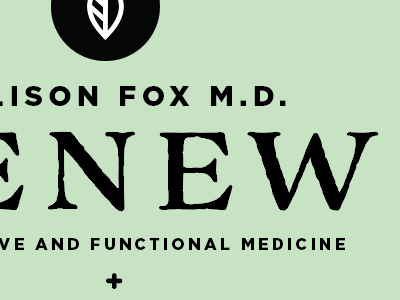 Renew holistic icon leaf logo medicine vector weathered