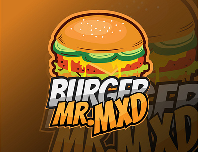 BURGER mr.MxD 3d animation branding burger logo graphic design logo motion graphics signature logo ui