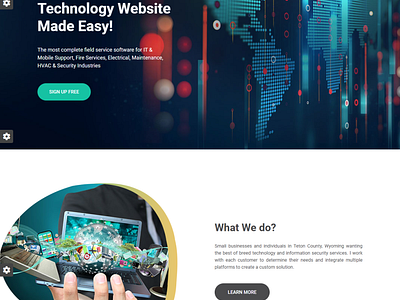 Bright JH - a technology related landing page.