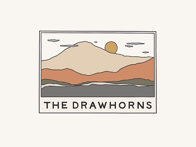 The Drawhorns Logo Design brand branding design drawing hand lettering illustration logo photographer photography typography
