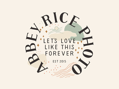 Abbey Rice Logo Design brand branding design hand drawn hand lettering handmade illustration logo typography vector