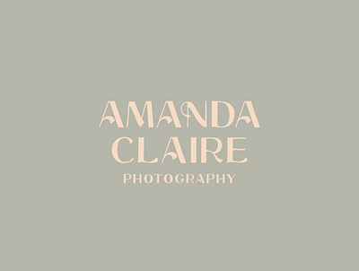 Amanda Claire Logo brand branding design hand drawn hand lettering handlettering handmade logo typography vector