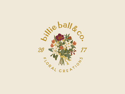 Branding for billie ball & co. branding design hand lettering illustration logo typography