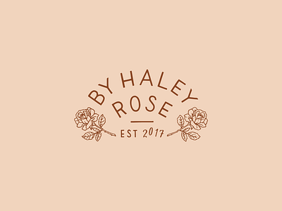 By Haley Rose Logo Design branding design floral floral art hand lettering illustration logo typography vector