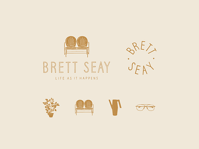 Branding for Brett Seay branding design drawing hand lettering icon icon artwork illustration logo typography vector