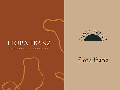 Flora Franz Logo Design Concept blogger blogger logo branding design drawing hand lettering icon artwork illustration logo typography vector
