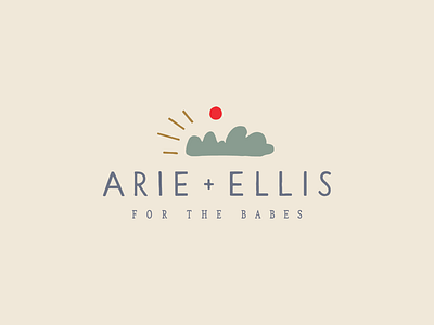 Arie and Ellis brand brand assets branding child theme design drawing hand lettering illustration kids clothing logo pattern typography