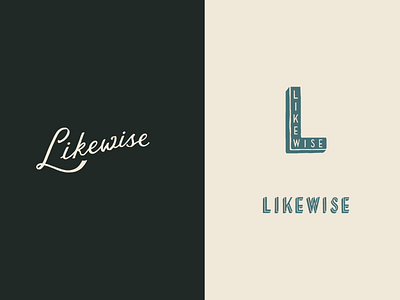 Likewise Logo Design bar branding branding design hand lettering logo restaurant branding typography vector