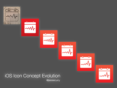 iOS Icon Concept activity calendar icon ios minimal schedule