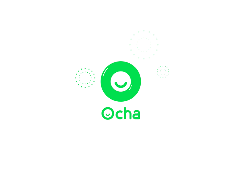 Ocha Logo motion design android animation app apple application brand business color concept design dribbble green