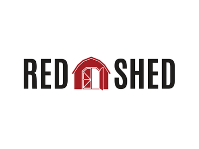 Logo for Red Shed graphic design illustration logo