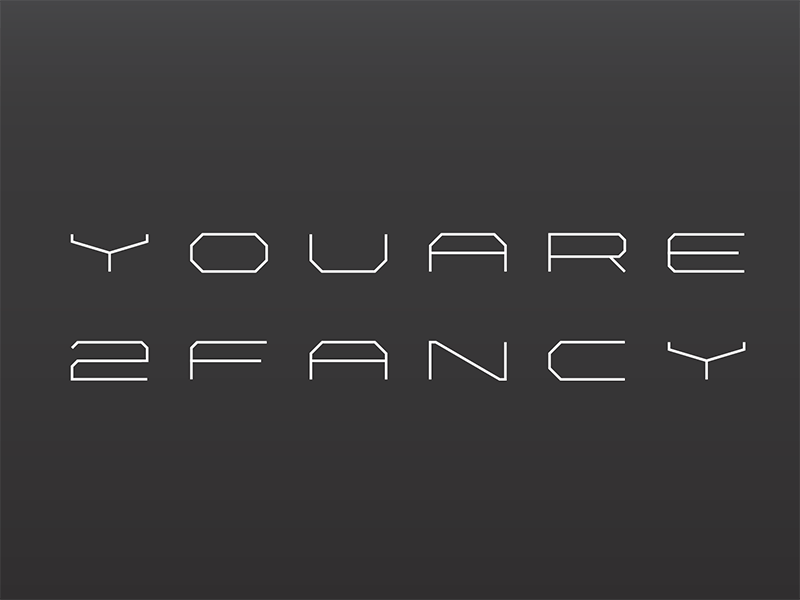 "UR2FANCY" font fonts graphic design typeface