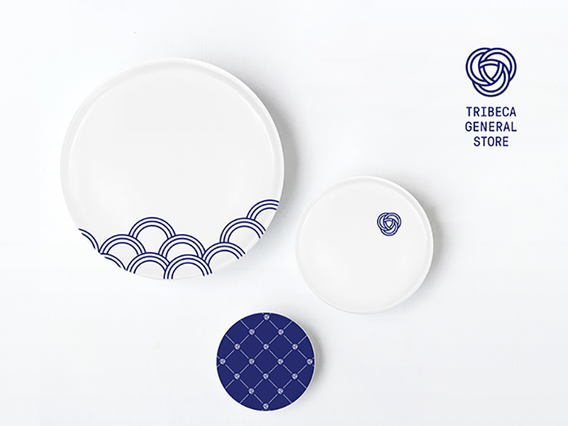 Branding and Porcelain Gift Set Plates by Qian Sun on Dribbble