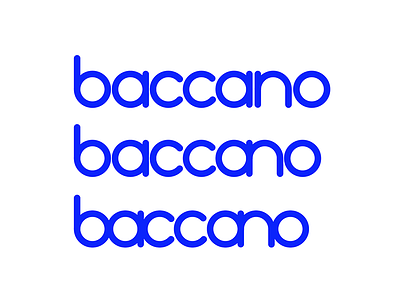 baccano logotype study branding logo