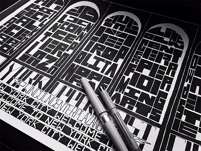 Architye New York: The Metropolitan Opera House archetype architecture handlettering illustration lettering typography