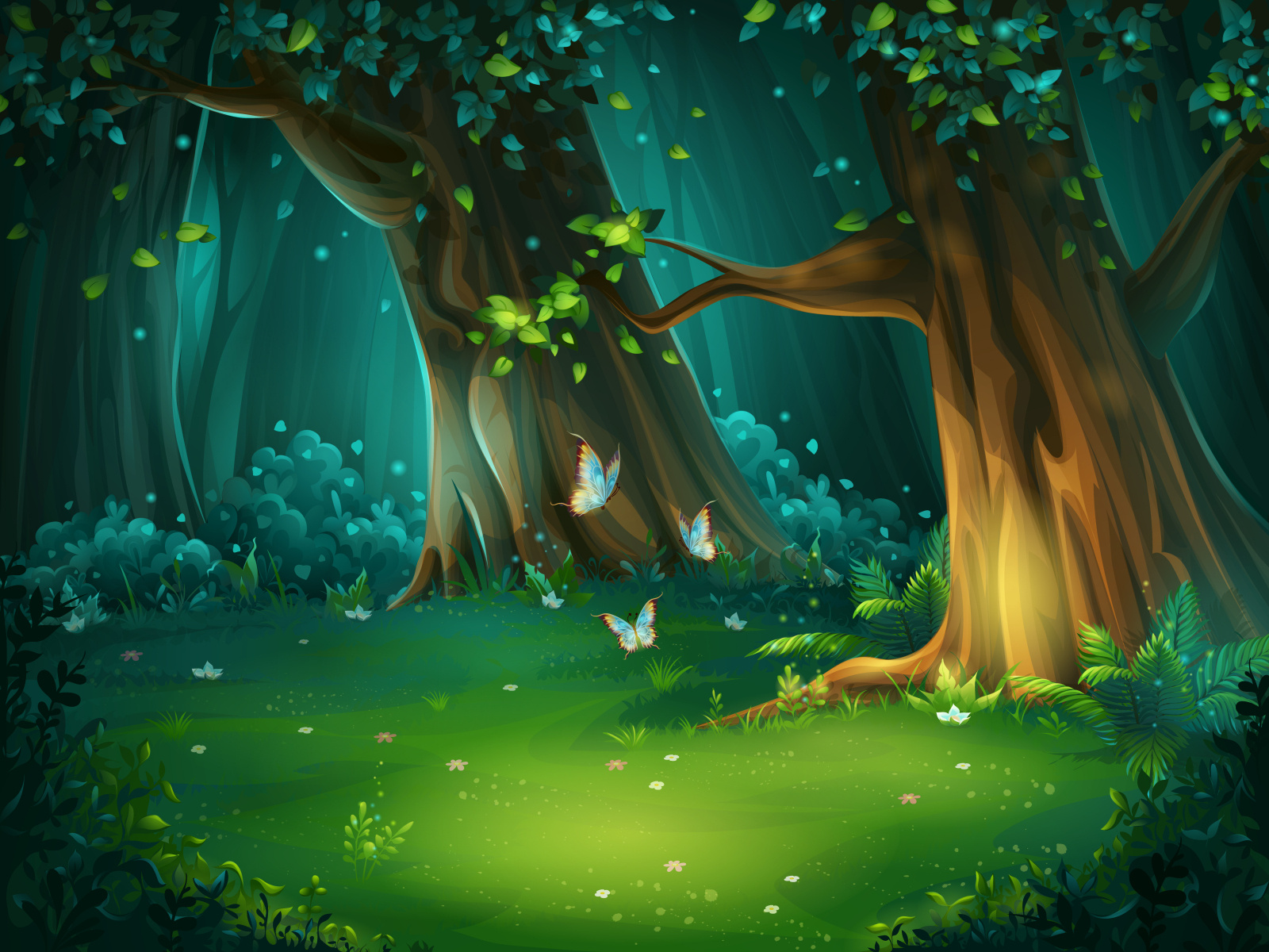 dreamy scene illustration by My Design on Dribbble