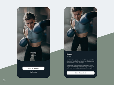 Workout of the Day daily dailyui design figma ui ux workout