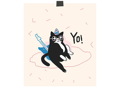 Miao animal art cat cute design illustration