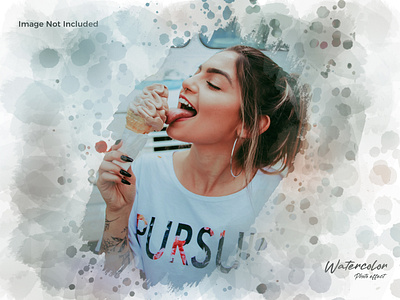 Watercolor Photo Effect Template