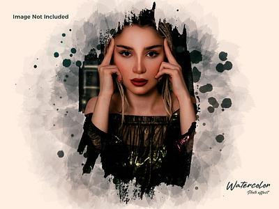 Watercolor Photo Effect Template