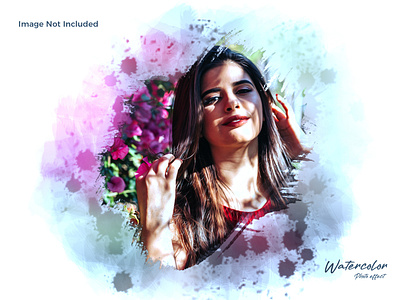 Watercolor Photo Effect Template