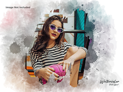 Watercolor Photo Effect Template