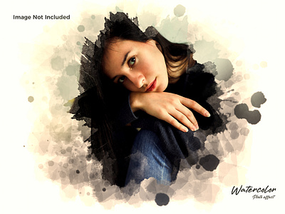 Watercolor Photo Effect Template