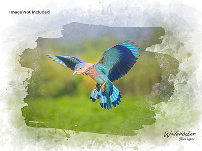 Watercolor Photo Effect Template